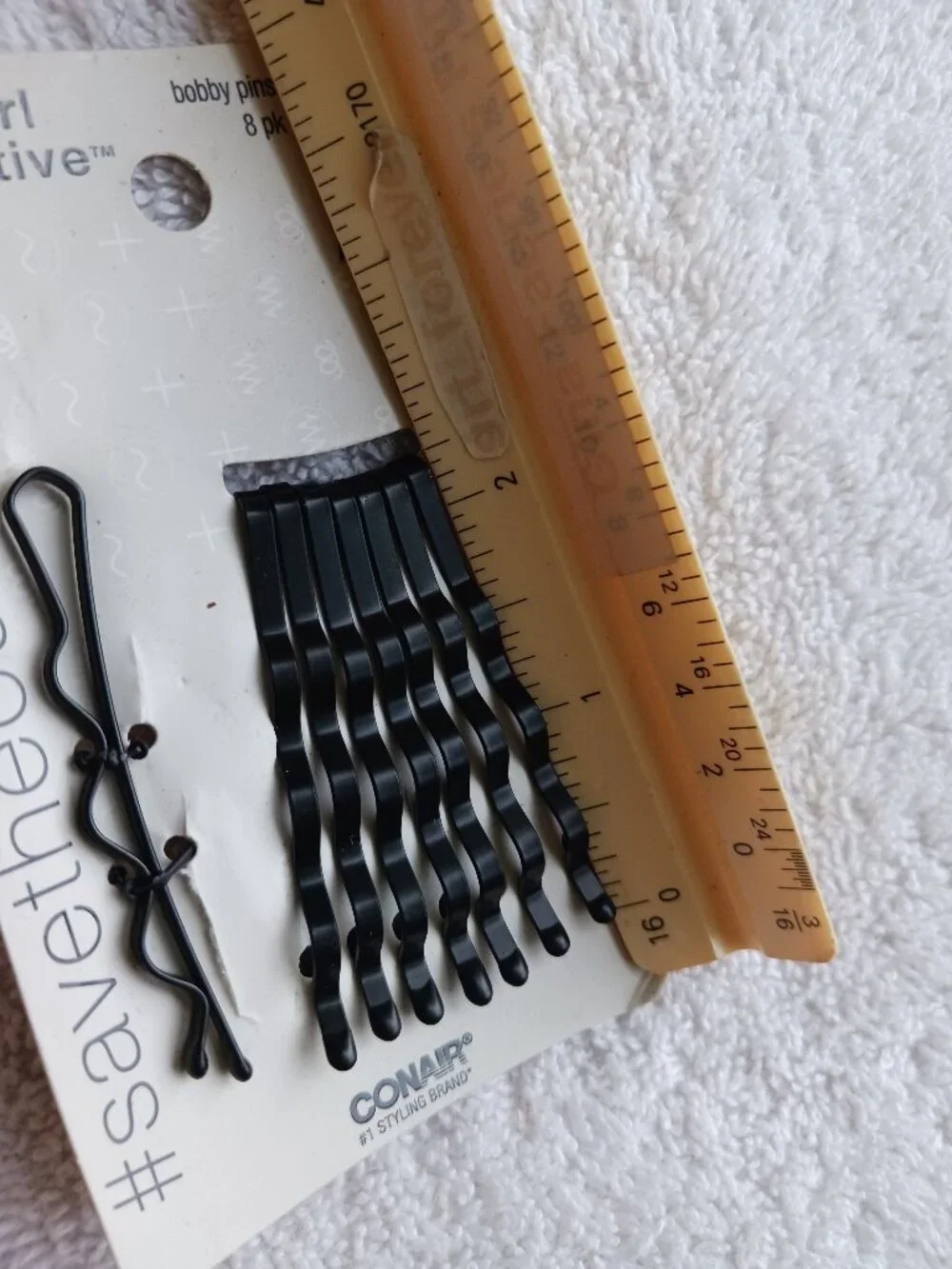 8 Conair Curl Collective Wavy Bobby Pins Strong Hold Secure Thick Hair Meta